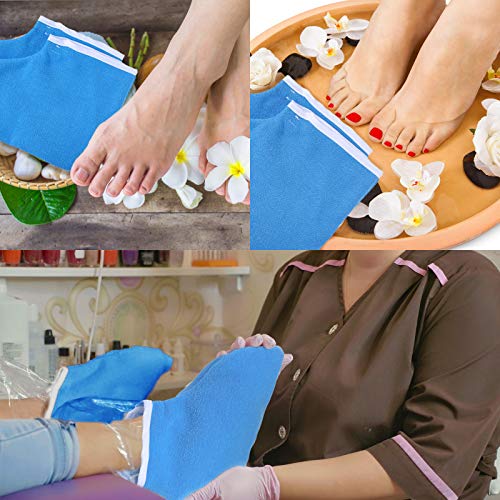 Paraffin Wax Bath Kit - Terry Cloth Spa Mitts, Booties & Liners (204 Pcs)