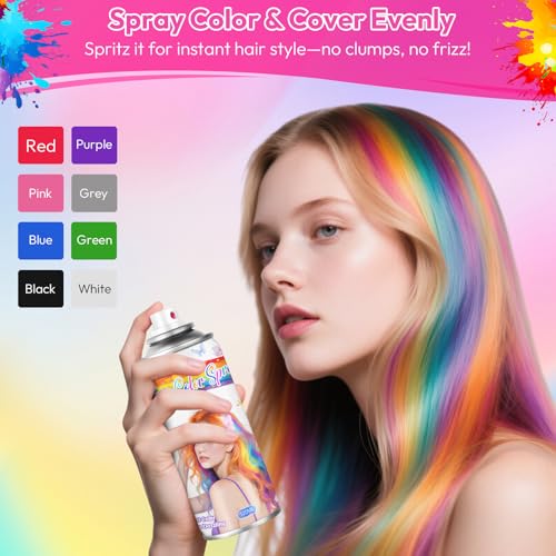 Black Temporary Hair Color Spray for Kids & Teens - 4.06oz