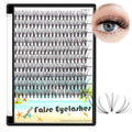 200Pcs D Curl False Eyelashes 0.07mm Mixed Length 10-20mm