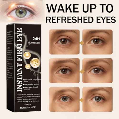 Temporary Instant Eye Tightener Cream, Instant Firm Eye,Firm and Smooth The Look of Fine Lines,Provides Rapid Hydration and Locks in Moisture(2.12 OZ)