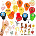 36-Piece Western Party Favors Set - Cowboy Tattoos & Stamps