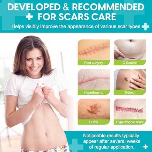 Silicone Scar Sheets (1.6¡± x 120¡±), Medical Grade Scar Tape for C-Section, Surgery, Keloid, Burn, Acne Scars - Reusable, Pain-Free, Safe for Sensitive Skin