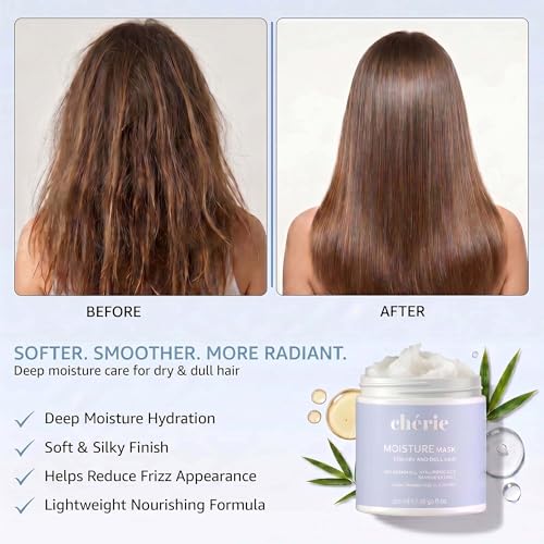 Chérie Deep Conditioning Hair Mask - Macadamia Oil & Hyaluronic Acid 16.9oz