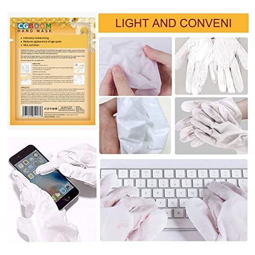 CGBOOM Moisturizing Hand Mask Gloves for Dry Hands - 5 Pairs Pack