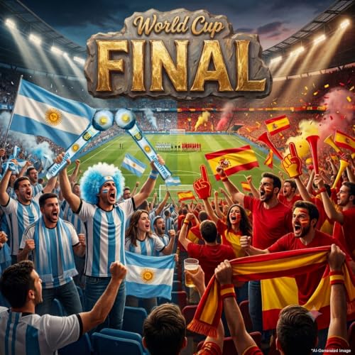 Argentina Soccer Fan Support Kit - 6-Piece Accessory Set