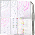 1280 Pcs Self-Adhesive Face Gems Rhinestones Stickers