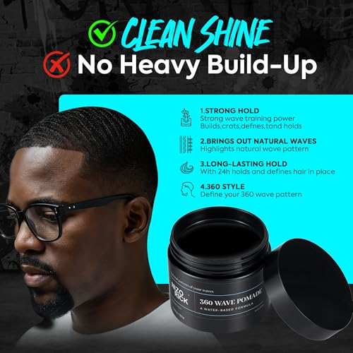 Men's 360 Wave Pomade 150g Water-Based Strong Hold