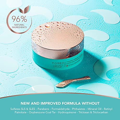 FOREO IRIS Hydrating Hydrogel Eye Mask - Dark Circles Under Eye Treatment for Women & Men - Puffy Eyes Treatment - Hydrating & Refreshing - Vegan - All Skin Types - 60 Under Eye Patches