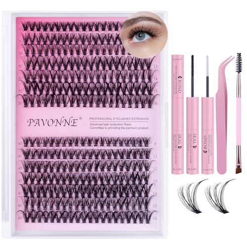 280pcs Cluster Lash Kit with Bond & Seal - DIY Eyelash Extensions