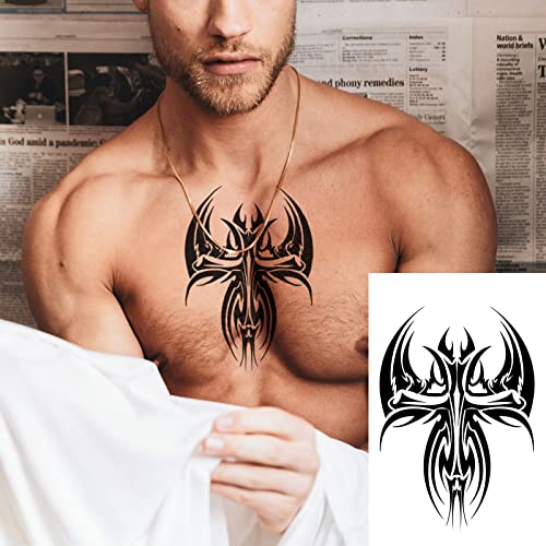 19-Piece Temporary Tattoo Stickers Wolf Scorpion Full Arm