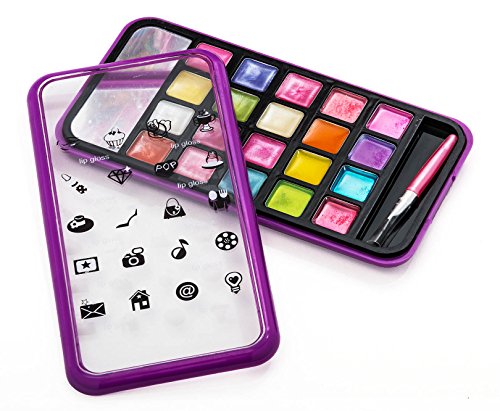 Kids Makeup Kit with Phone Case Mirror - Washable & Non Toxic