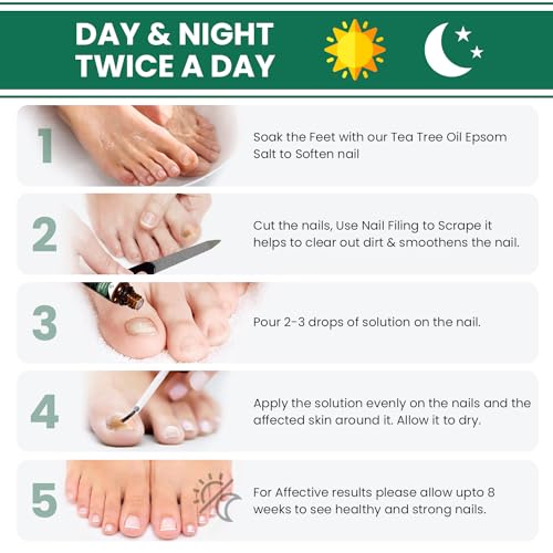 Toenail Treatment Liquid & Tea Tree Oil Foot Balm/Moisturizer For Dry Cracked Feet - Instantly Hydrates & Soothes Irritated Skin & Athletes Foot - Best Foot Care for Women and Men - Made in USA