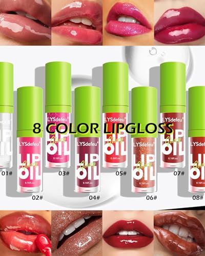 LYSdefeu Hydrating Lip Oil - 4 Colors, Non-Sticky Shine