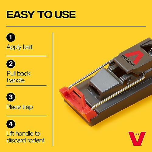 Victor M140B Quick-Kill Easy Set Mouse Trap - 2 Reusable Mouse Traps