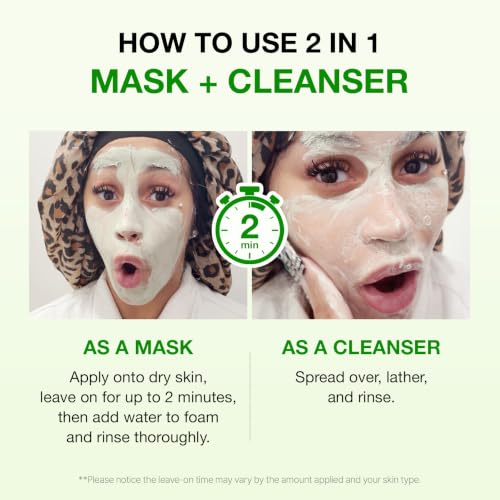 FULLY Green Tomato Clay Mask Cleanser | 2-Minute Pore Detox