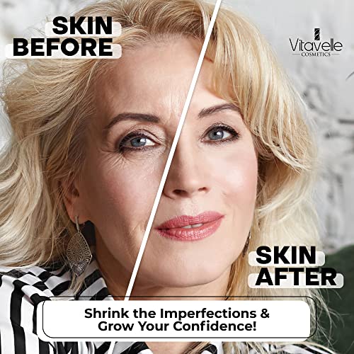VITAVELLE Pore Refining Face Cream ? Daily Hydrating Moisturizer with Vitamin B3, Plant Retinol & Shea Butter ? Balancing Skin Care for Smooth, Even Complexion (1.69 Fl Oz)