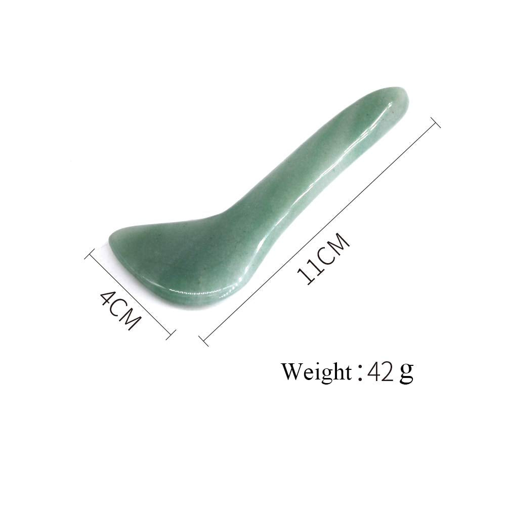 TOP SEWING Gua Sha Facial Tool Natural Jade Stone Massage Board Tools for SPA Acupuncture Therapy Trigger Point Treatment, Gua Sha Scraping