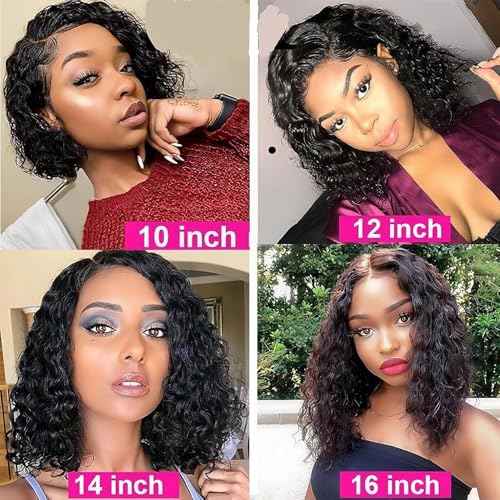 LICHANG Wear And Go Body Wave Bob Wig Human Hair 13x4 HD Lace Frontal Wigs for Black Women Glueless Short Bob Human Hair Wigs for Black Women Pre Plucked 180% Density (12 Inch, Natural Color)