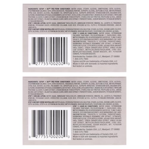 Ogilvie Salon Styles Home Perm Kit for Thin & Color-Treated Hair