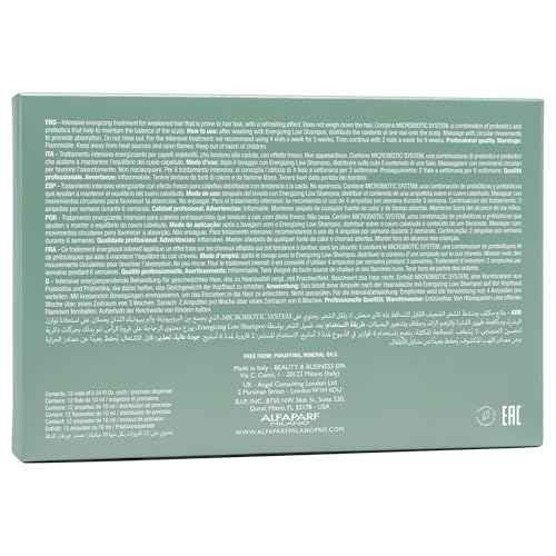 Alfaparf Milano Semi Di Lino Scalp Renew Energizing Tonic for Thinning Hair - Scalp Treatment for Hair Loss & Regrowth - Strengthens and Stimulates Hair Fiber - Professional Salon Quality (4.23 Fl Oz)