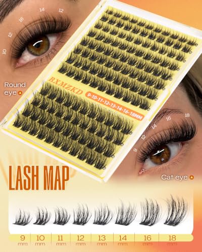 Wispy Lash Clusters 9-18mm D Curl Eyelash Extensions