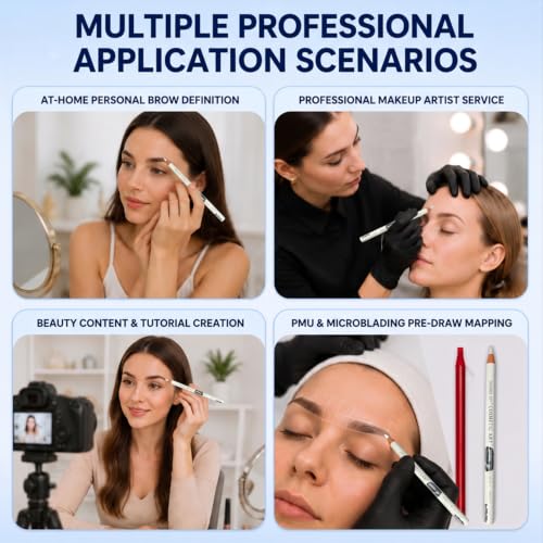 PMU Microblading Mapping Pencil Kit - 13Pcs for Permanent Makeup Contouring