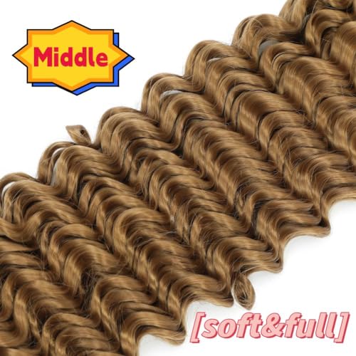 Braiding Hair Boho Hair for Braiding Deep Wave Braiding Hair for Woman Boho Braids Wet and Wave, Bulk Braiding Hair For Micro Braids Curly Deep Bulk 20 Inch Nature Black