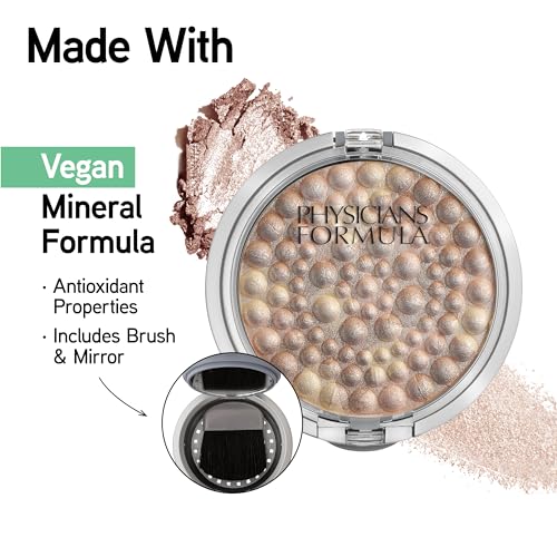 Physicians Formula Highlighter Makeup Powder Mineral Glow Pearls, Bronze Pearl, Dermatologist Tested