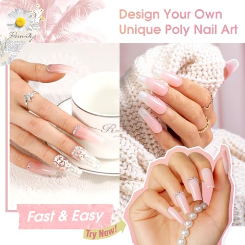 ROSALIND Soft Pink Poly Nail Gel 2oz - UV/LED Builder Extension Gel