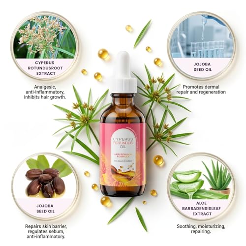 Cyperus Rotundus Hair Removal Oil 60ml - Natural Slow Growth