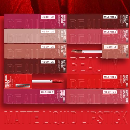 3-Color Matte Liquid Lipstick Set - Waterproof Long-Lasting Nude