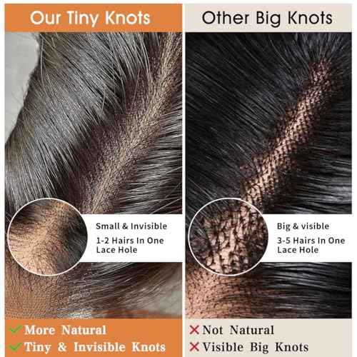 13x4 Real HD Lace Frontal Closure Human Hair Body Wave Skinlike HD Lace Frontal Brazilian Body Wave Human Hair Ear to Ear Free Part 150% Density Natural Black Color 22 Inch