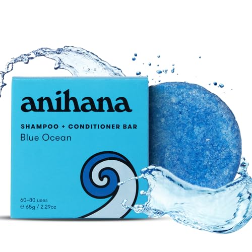 ANIHANA 2-in-1 Shampoo & Conditioner Bar - Blue Ocean