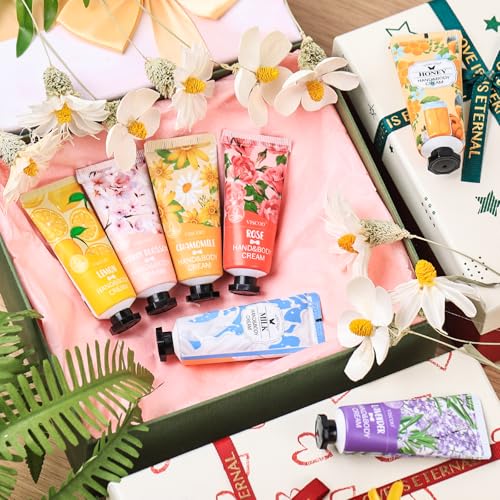 VISCOO 14 Pack Mini Hand Cream Gift Set for Women - Moisturizing Travel Size