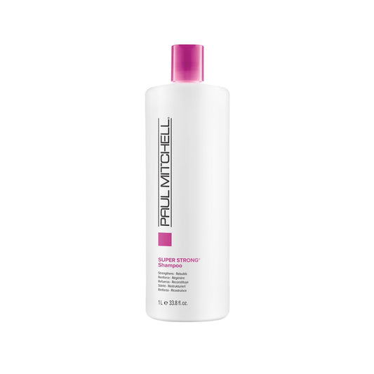 Paul Mitchell Super Strong Shampoo, Strengthens + Rebuilds, For Damaged Hair, 33.8 fl. oz