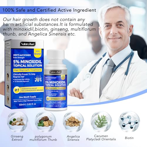 5% Minoxidil Hair Regrowth Serum with Dropper