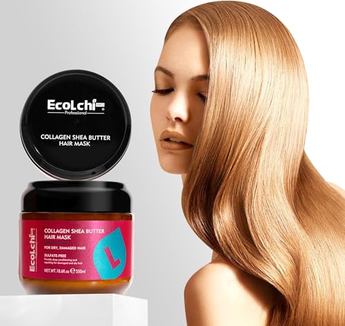 ECOLCHIPRO Collagen Shea Butter Hair Mask 18.6 oz - Deep Repair