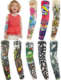 Fake Tattoo Arm Sleeves for Kids - 8 Pack