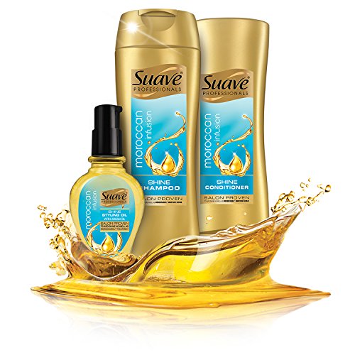 Suave Professionals Shine Shampoo, Moroccan Infusion, 28 oz