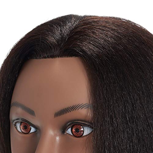 Real Hair Mannequin Head 16-18 inches | Training Head