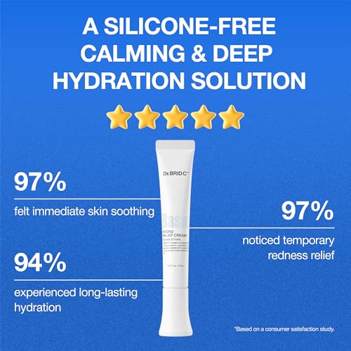 Hydro Relief Cream ? Cooling Gel-Cream Moisturizer for Oily and All Skin Types, Hydrating & Barrier Strengthening with Peptides | 20ml / 0.67 fl oz