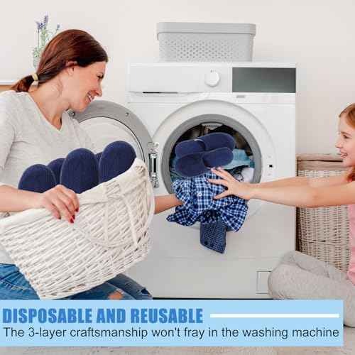 Panitay 20 Pairs Reusable Spa Slippers for Guests Washable House Slippers with Triple Layer Coral Fleece for Home Indoor Hotel Travel, Closed Toe