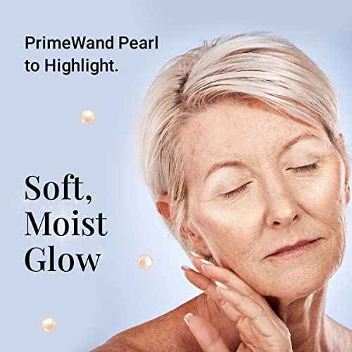 Prime Prometics PrimeWand Pearl Stunning & Natural Pro-Age Makeup Highlighter Stick for Mature Women Infused With Pearl Extract