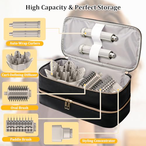 Double Layer Travel Carrying Case for Shark FlexStyle Hair Dryer Styler