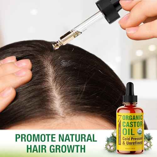 Seven Minerals 4oz Organic Castor Oil for Eyelashes, Eyebrows, Face & Hair Growth - Glass Bottle, Cold Pressed & Hexane Free - 100% Pure - Hydrates & Boosts Natural Hair, Ordinary Lash & Brow Growth