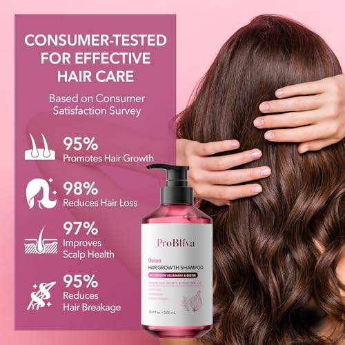 ProBliva Onion Shampoo for Hair Growth with Biotin & Rosemary