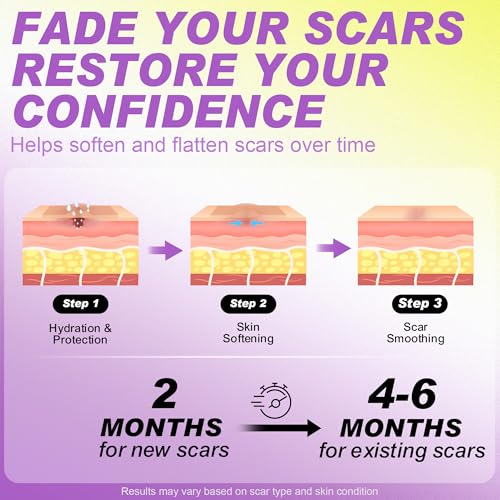 FRESINIDER Silicone Scar Sheets Roll - 1.6" X 120" (3 Meters) Silicone Scar Tape for Surgical C-Section Tummy Tuck, Keloid Burn Acne - Extra Long & Reusable Professional Scar Removal Strips