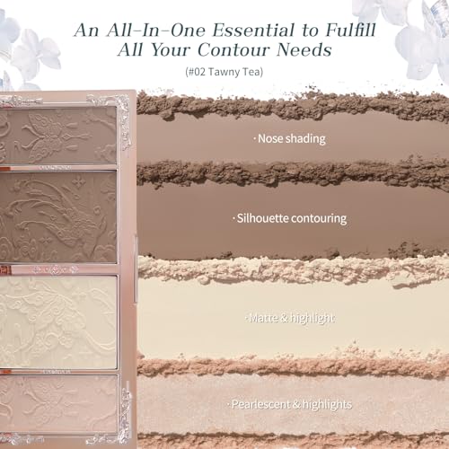 Flower Knows Highlight & Contour Palette 02 Tawny Tea