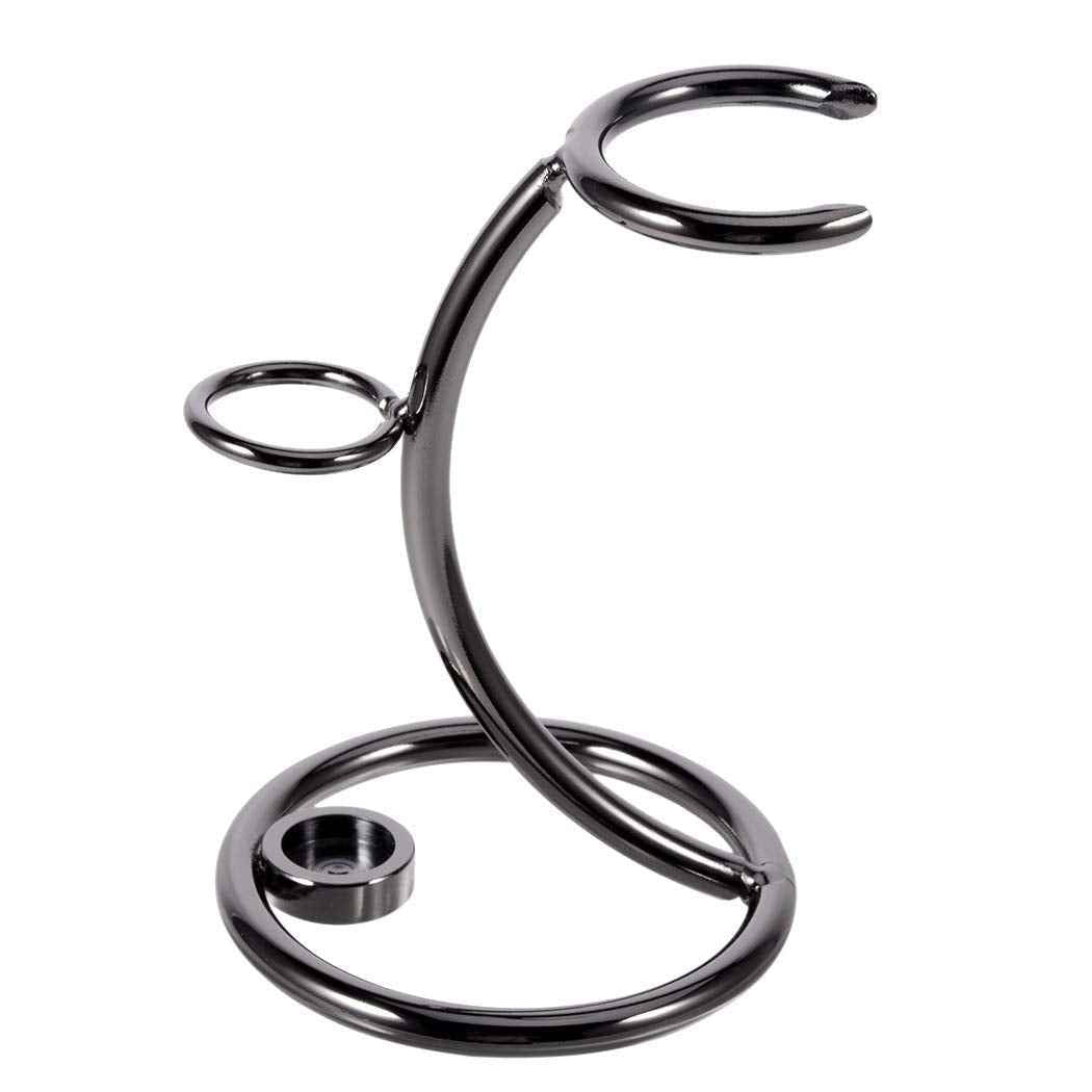 Grandslam Shaving Brush Kit,Pure Badger Hair Shaving Brush,Stainless Steel Shaving Stand and Double Layers Shaving Bowl