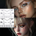 Rhinestone Eyeliner Gems Face Jewels - Festival Stickers (2-Pack)